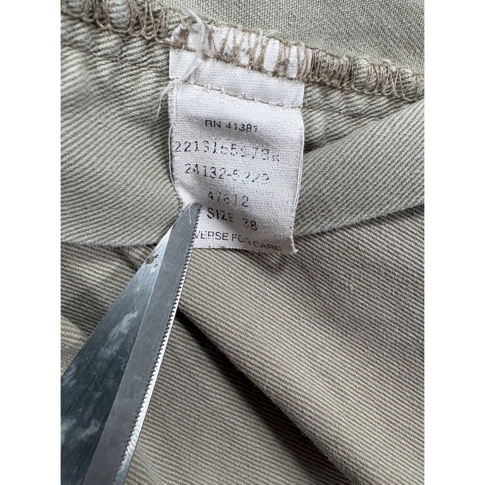 Vintage Polo Ralph Lauren Mens 38 Pleated Chino Shorts Khaki Tan Made in USA - Picture 6 of 13